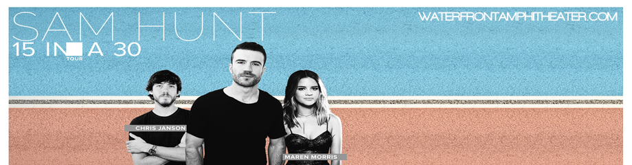 Sam Hunt, Maren Morris & Chris Janson at BB&T Pavilion