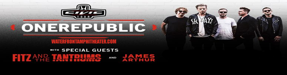 OneRepublic, Fitz and The Tantrums & James Arthur at BB&T Pavilion