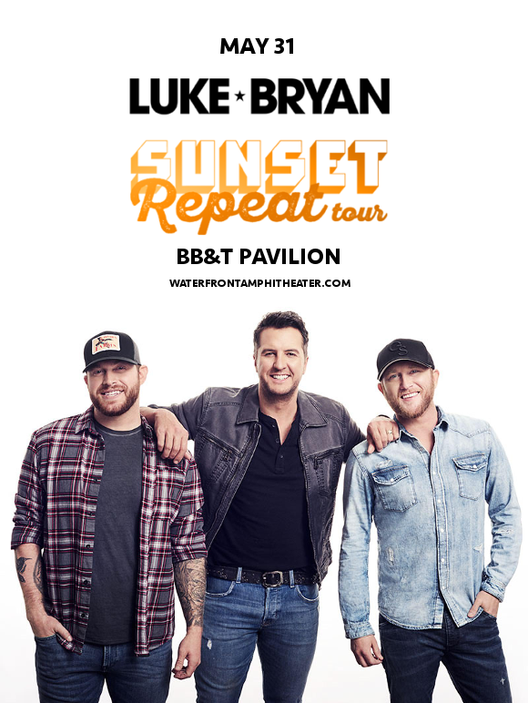 Luke Bryan, Cole Swindell & Jon Langston. at BB&T Pavilion