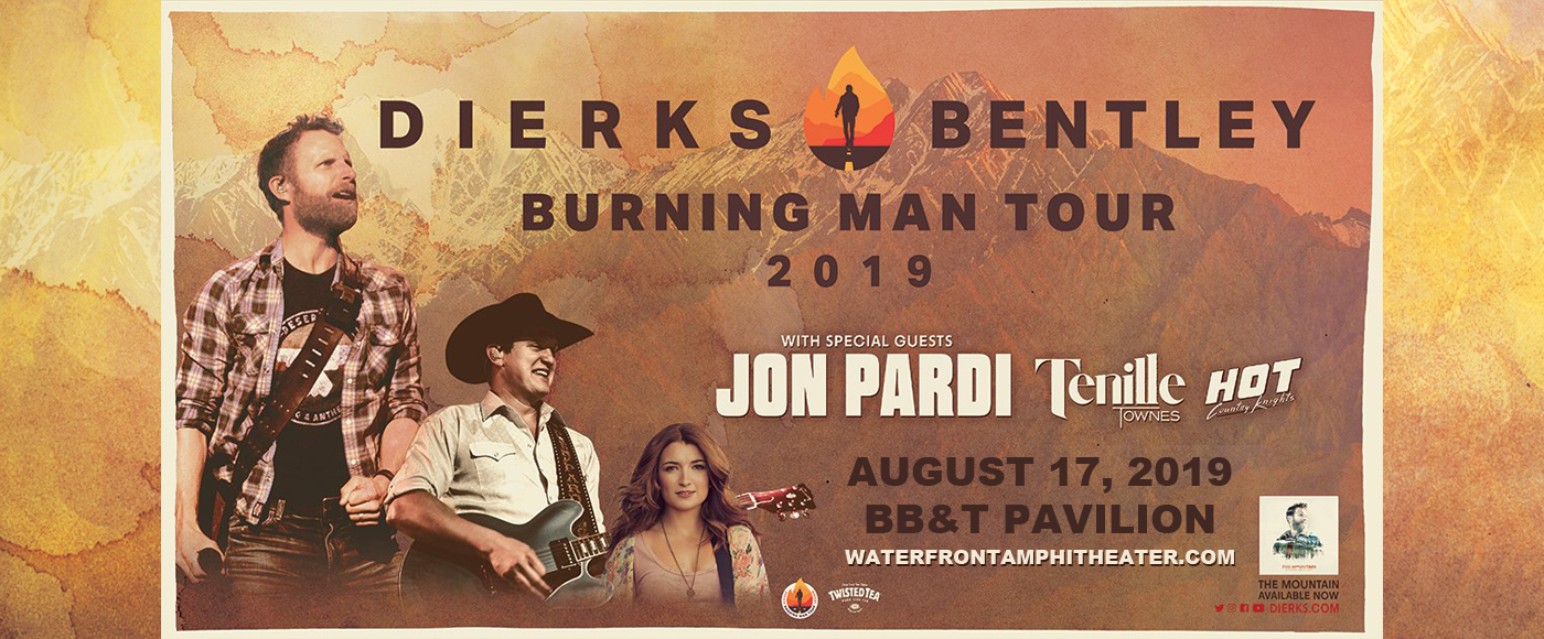 Dierks Bentley, Jon Pardi & Tenille Townes at BB&T Pavilion