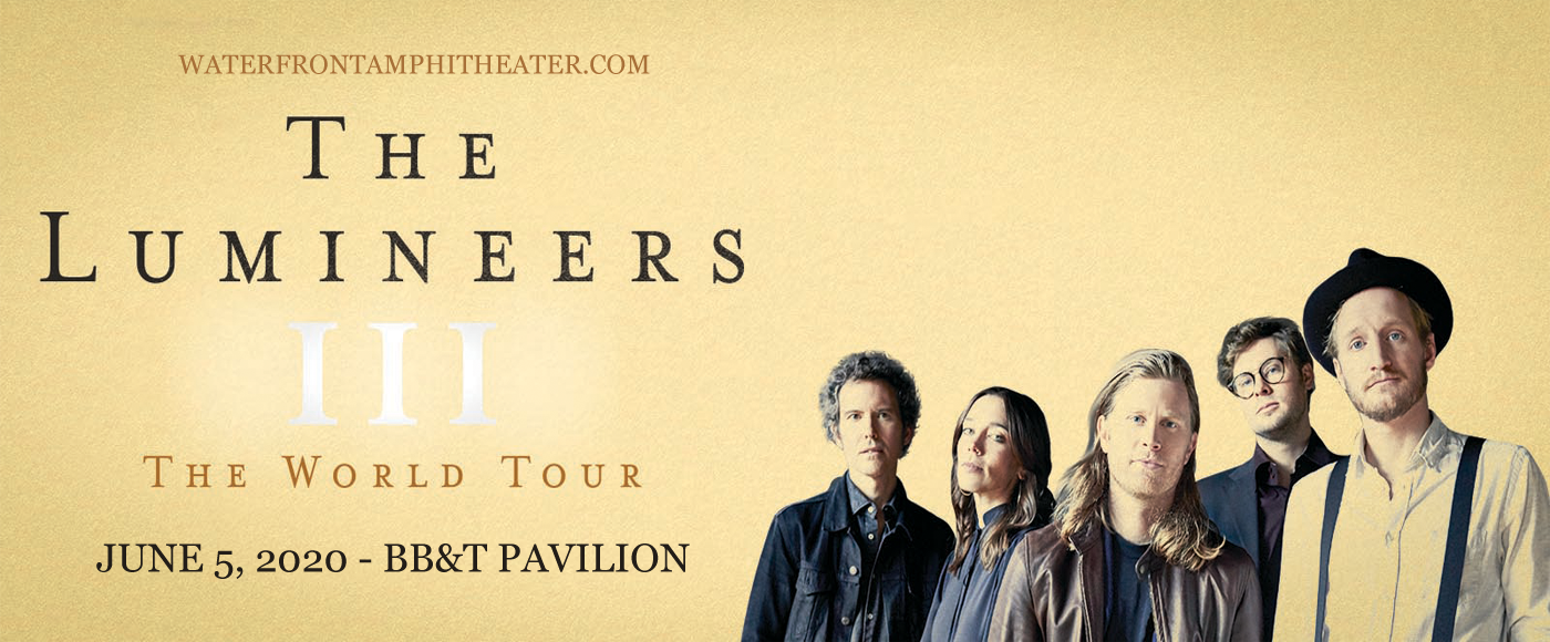 The Lumineers at BB&T Pavilion tickets The Lumineers at BB&T Pavilion