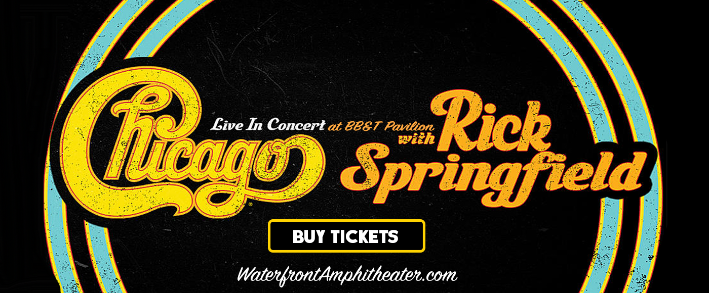 Chicago - The Band & Rick Springfield at BB&T Pavilion tickets Chicago - The Band & Rick Springfield at BB&T Pavilion