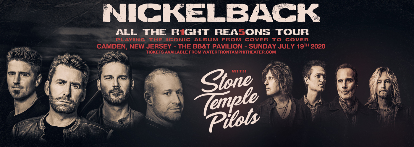 Nickelback, Stone Temple Pilots & Tyler Bryant and The Shakedown [CANCELLED] at BB&T Pavilion
