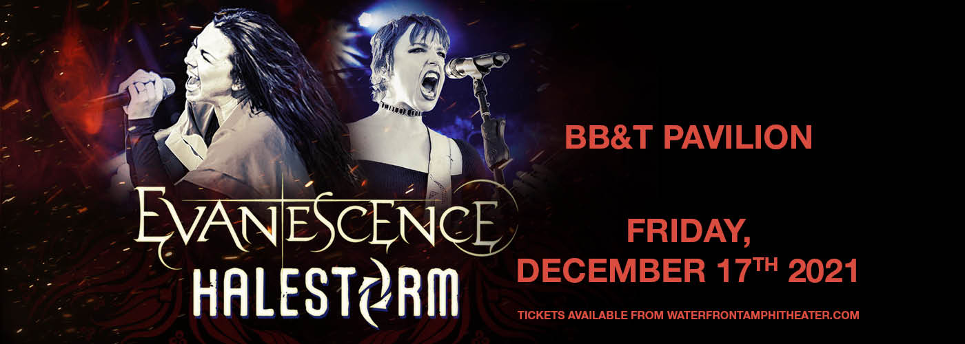 Evanescence & Halestorm at BB&T Pavilion tickets Evanescence & Halestorm at BB&T Pavilion