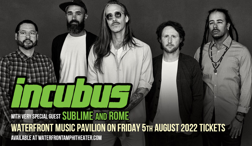 Incubus & Sublime With Rome at Waterfront Music Pavilion