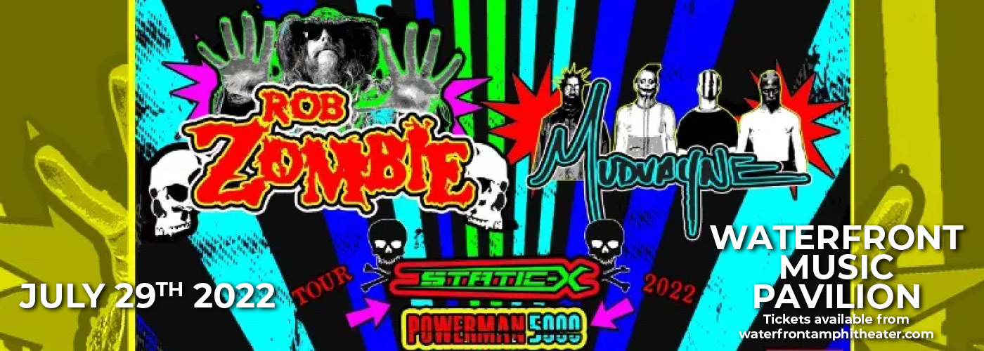 Rob Zombie & Mudvayne: Freaks On Parade Tour with Static-X & Powerman5000 at Waterfront Music Pavilion