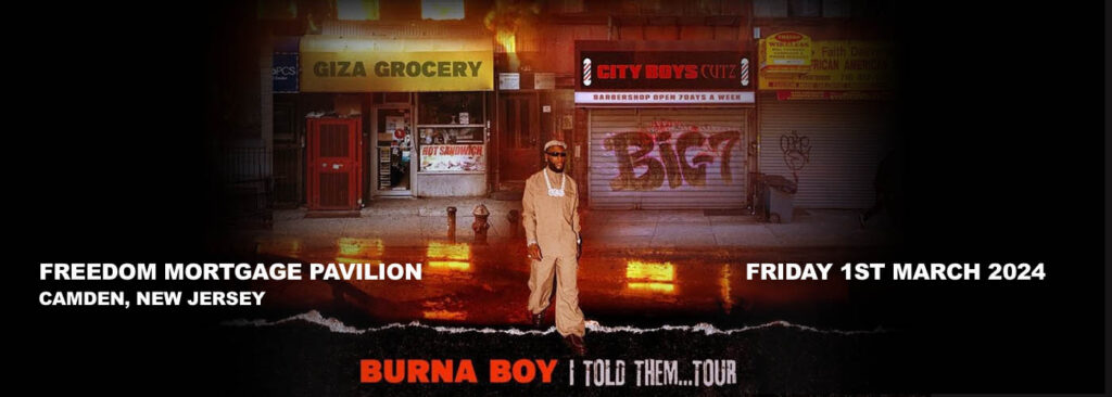 Burna Boy [CANCELLED] at Freedom Mortgage Pavilion