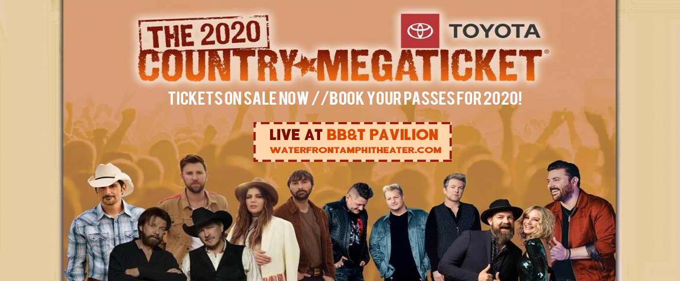 Country Megaticket (Includes Tickets To All Performances) [CANCELLED] at BB&T Pavilion