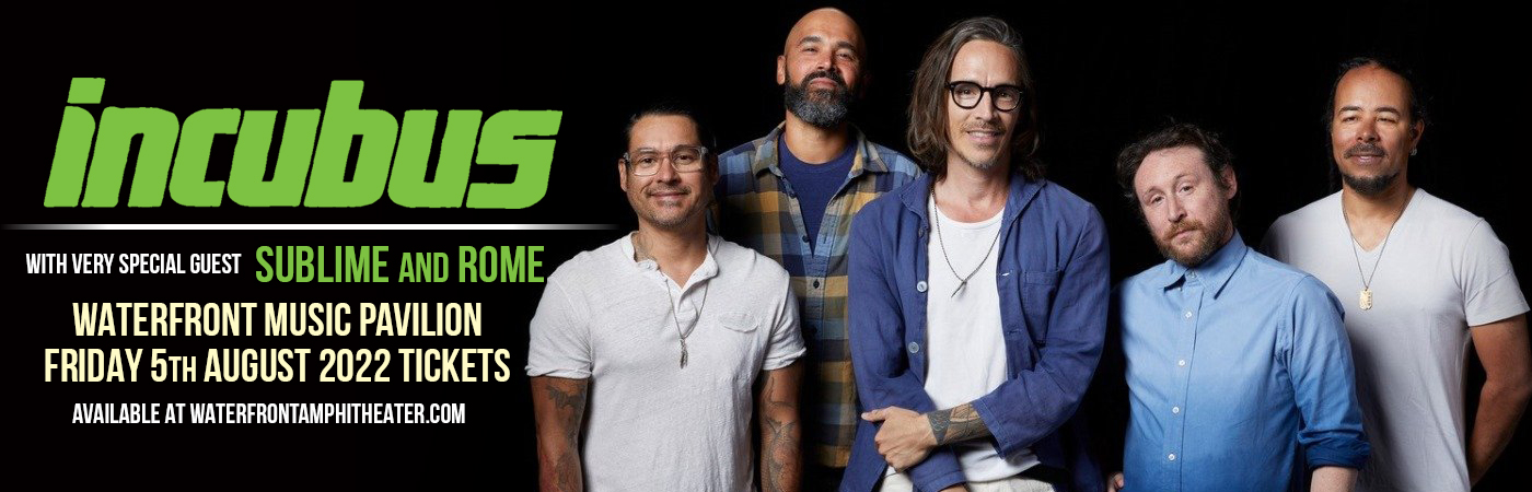 Incubus & Sublime With Rome at Waterfront Music Pavilion