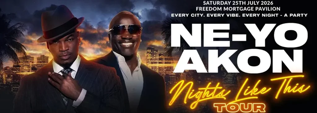 Ne-Yo & Akon at Freedom Mortgage Pavilion